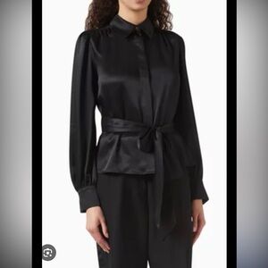 Toccin Black Silk Blouse